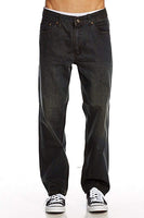 Men's Jeans Regular Fit Straight Leg 5 Pockets Zipper Fly 100% Cotton 14oz Denim Jeans
