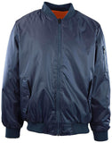 Mens Reversible Bomber Jacket Premium Quality Ultimate Heavyweight, Thick & Puffy, Warm MA-1 Flight Jacket 100% Water Resistant