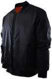 Mens Bomber Jacket Puffy, Warm MA-1 Flight 100% Water Resistant