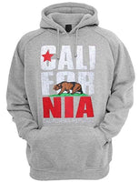 California Republic Bear Flag Pullover Hooded Sweatshirt Cali Hoodie Hoody Sweater