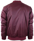 Mens Bomber Jacket Puffy, Warm MA-1 Flight 100% Water Resistant
