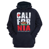 Mens California Republic Bear Flag Pullover Hooded Sweatshirt Ultimate Heavyweight Fleece Cali Hoodie Sweatshirt