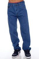 Men's Jeans Regular Fit Straight Leg 5 Pockets Zipper Fly 100% Cotton 14oz Denim Jeans