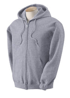 BLUE DAZE Mens Zip Up Hooded Sweatshirt Ultimate Heavyweight Fleece Blank Zipup Hoodie Sweatshirt, Plain Zip-Up Hoody Sweater