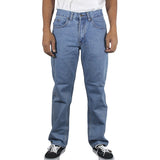 Men's Jeans Regular Fit Straight Leg 5 Pockets Zipper Fly 100% Cotton 14oz Denim Jeans